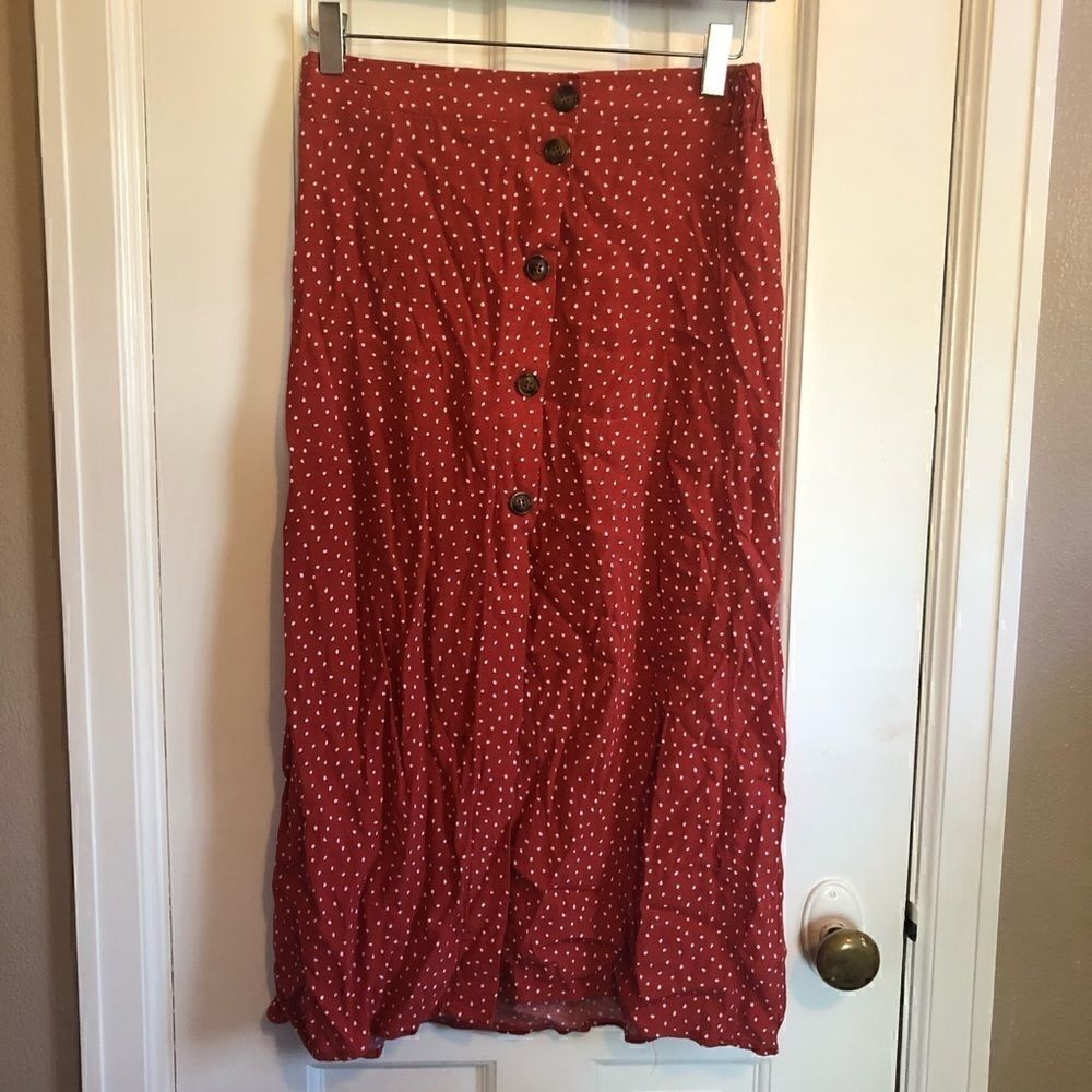 Button up polka dot skirt - Picture 2 of 7